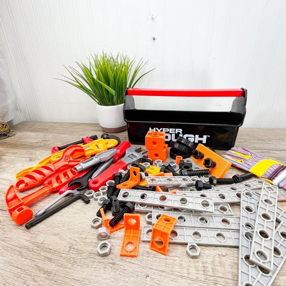 Toddler Tool Set - 50+ pc Kids Stem Tools, Pretend Play Toys‎ for Kids Hammer